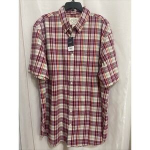 NWT XLT St. Johns Bay Men's Plaid‎ Colors Classic Fit Button Up Comfort Stretch